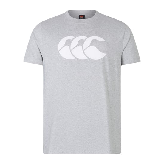 Canterbury Heren Logo Biologisch Katoenen T-Shirt (Klassiek gemêleerd) - Image 1