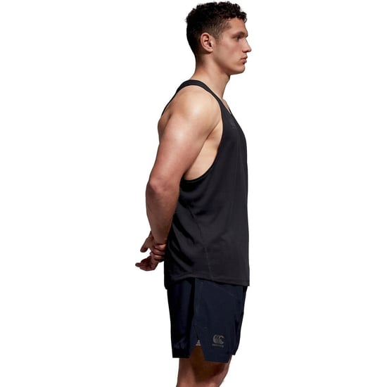 Canterbury Heren Super Lichte Tank Top (Zwart/Gunmetaalgrijs) - Image 3