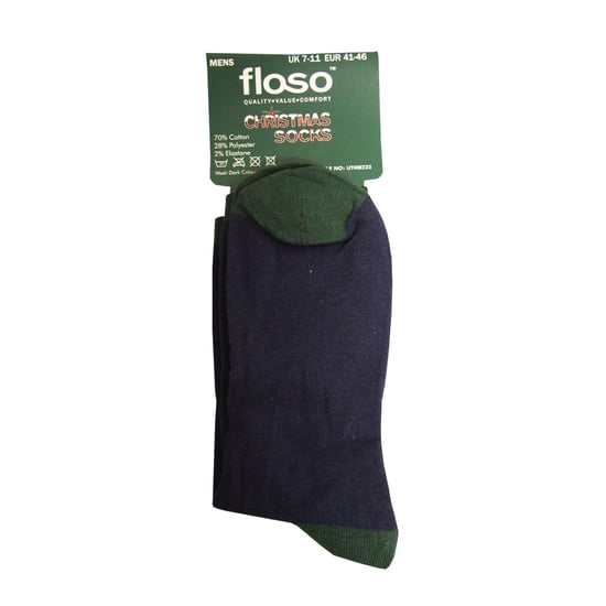 Floso Kerstman Sokken Heren (Marine) - Image 2