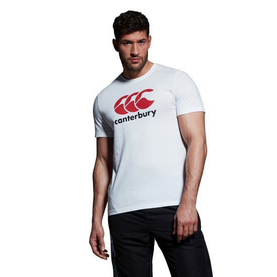 Canterbury Heren Logo T-shirt van katoenmix (Wit) - Image 3
