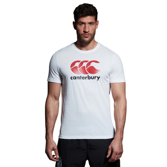 Canterbury Heren Logo T-shirt van katoenmix (Wit) - Image 4