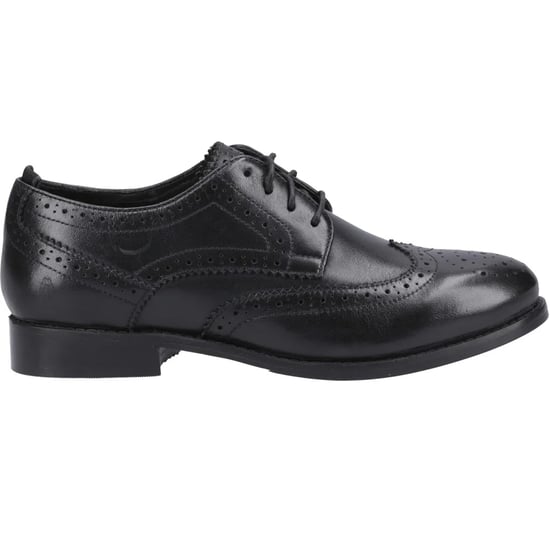 Hush Puppies Dames Natalia Leren Brogues (Zwart/Zwart) - Image 3