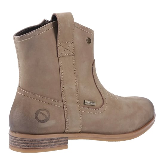 Cotswold Dames Signet Leren Enkellaarsjes (Taupe) - Image 2