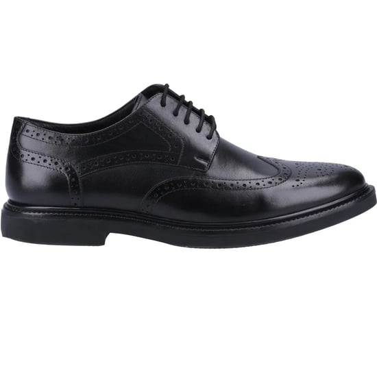 Hush Puppies Heren Kingston Leren Brogues (Zwart) - Image 2