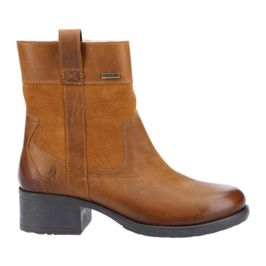 Hush Puppies Dames Saskia Leren Boots (Tan) - Image 1