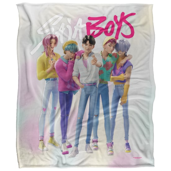 K-Pop Demon Hunters Fleece Saja Jongens Supersoft Gooi (Veelkleurig) - Image 1