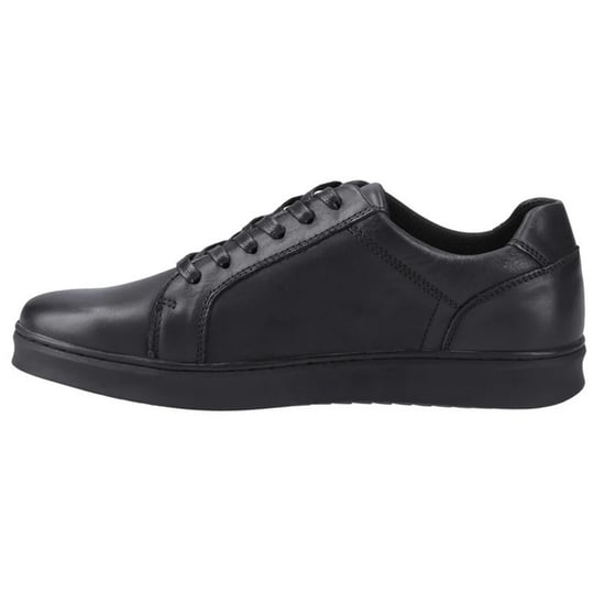 Hush Puppies Heren Madden Leren Sneakers (Zwart) - Image 3