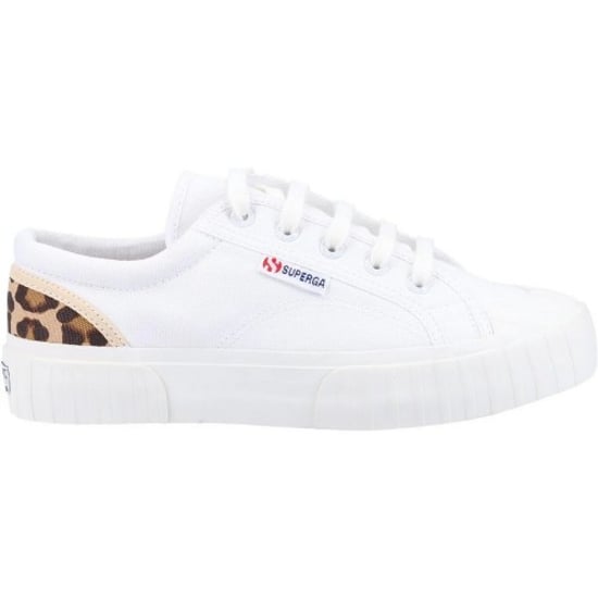 Superga Dames Strepen Sneakers (Wit) - Image 1