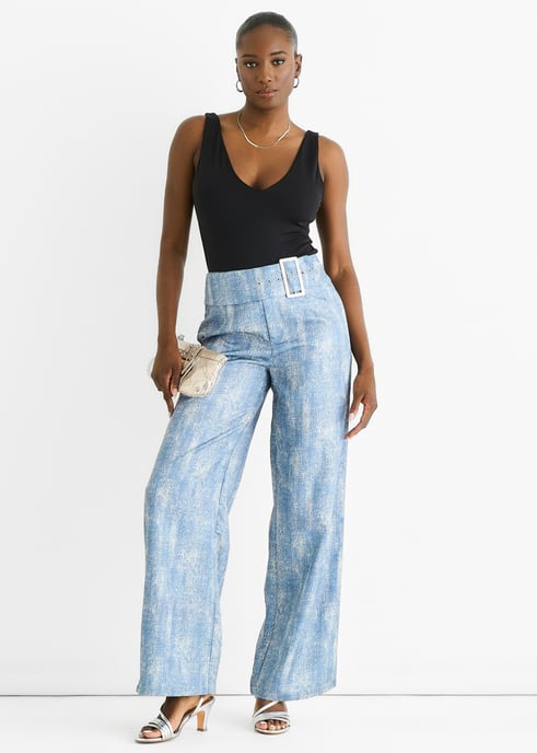 Broek met blauwe gesp - Image 1
