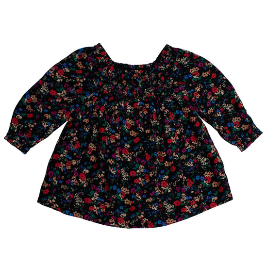 Gebloemde jurk met rimpels 486307 voor babymeisjes - Image 1
