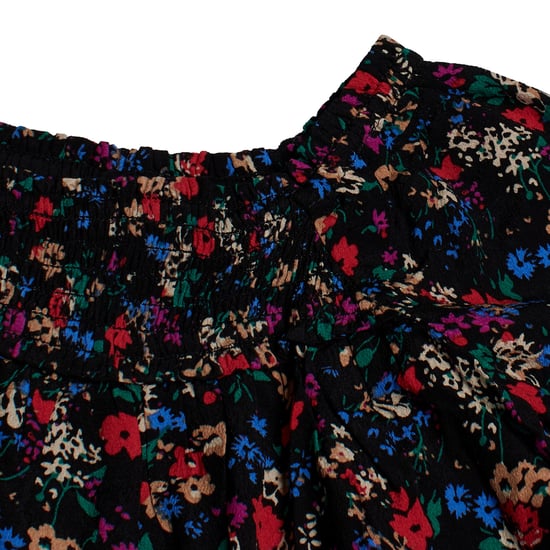 Gebloemde jurk met rimpels 486307 voor babymeisjes - Image 2