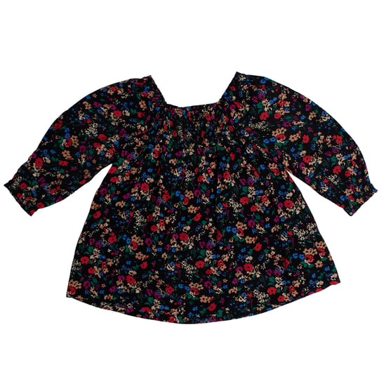 Gebloemde jurk met rimpels 486307 voor babymeisjes - Image 3