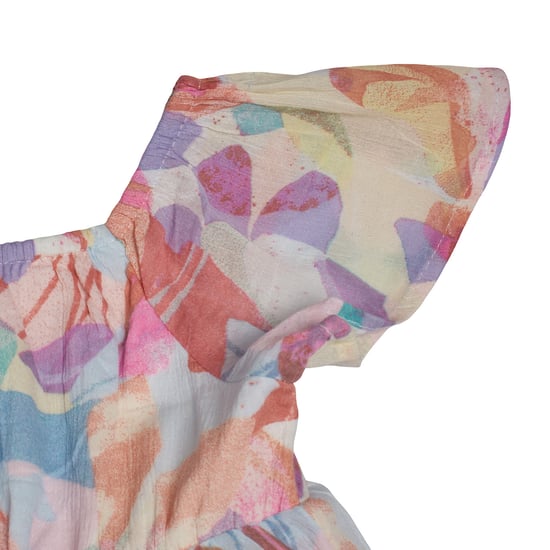 Gebloemde jurk met korte mouwen 661758 voor babymeisjes - Image 3