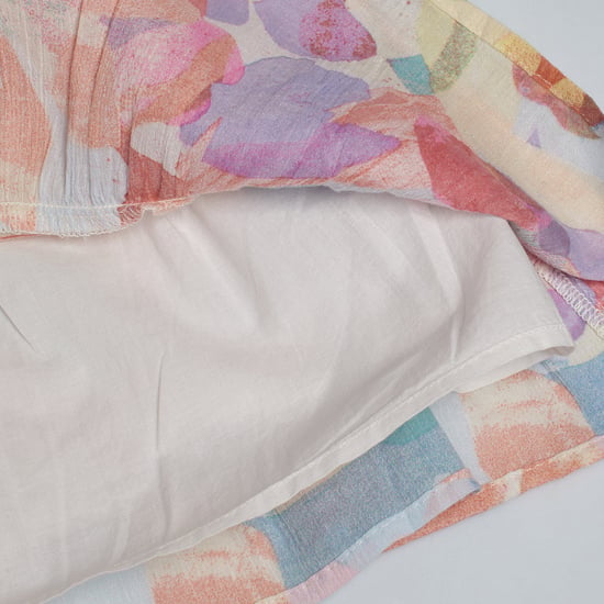 Gebloemde jurk met korte mouwen 661758 voor babymeisjes - Image 4