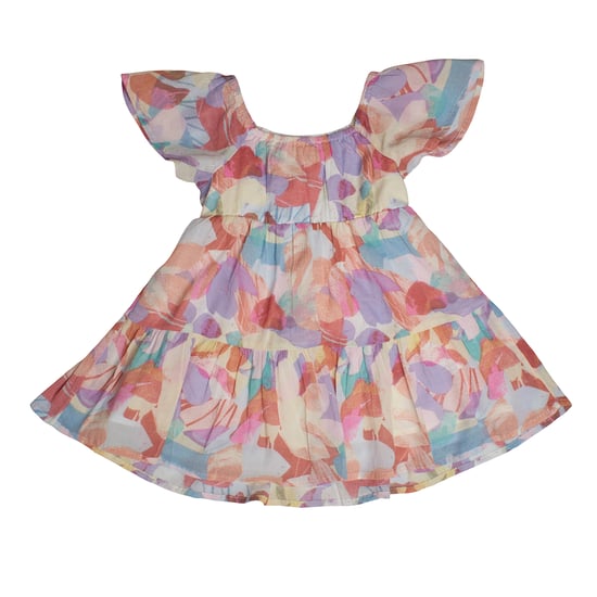 Gebloemde jurk met korte mouwen 661758 voor babymeisjes - Image 5