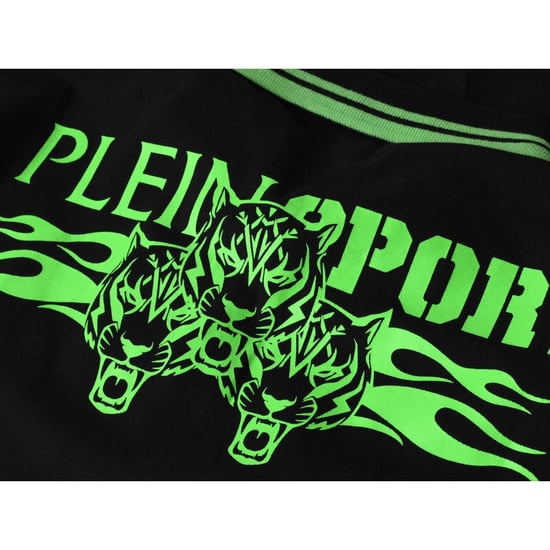 Plein Sport Twin Tipped Collar Tiger Design Op De Rug Zwart Poloshirt - Image 4