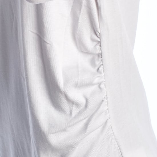 Modern positie T-shirt met V-hals en lange mouwen 719653 Dames - Image 2