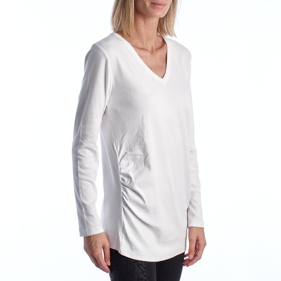 Modern positie T-shirt met V-hals en lange mouwen 719653 Dames - Image 4