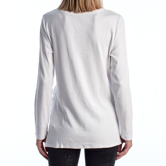Modern positie T-shirt met V-hals en lange mouwen 719653 Dames - Image 5
