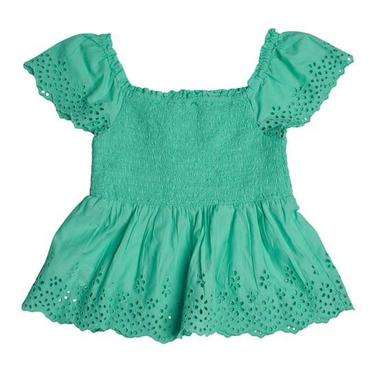 Korte blouse met geborduurde oogjes 557992 voor meisjes - Image 3