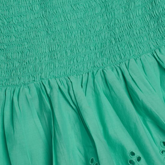 Korte blouse met geborduurde oogjes 557992 voor meisjes - Image 4