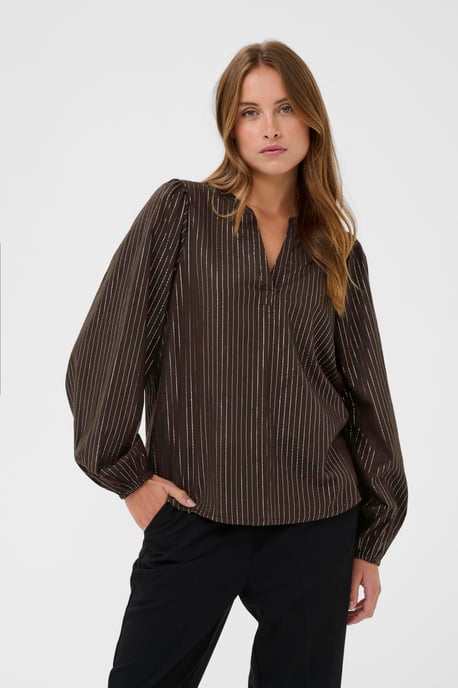 Blouse met lange mouwen KAluise Blouse met lange mouwen Regular fit dark brown - Image 3