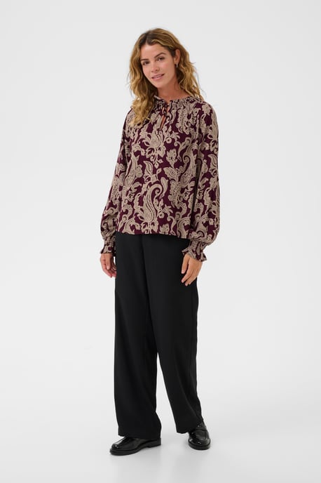 Blouse met lange mouwen CRLucy Blouse met lange mouwen Regular fit bordo - Image 3