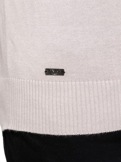 Enzo Milano | Heren Half Zip Polo Trui - Image 3