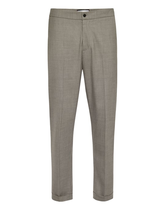 Wool Wide Leg Trousers - Image 1