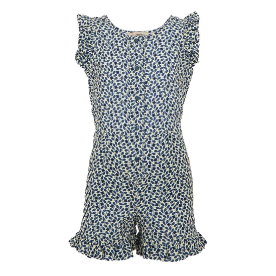 Regatta Meisjes Orla Kiely Jasmine Bloemen Playsuit (Blauw) - Image 1