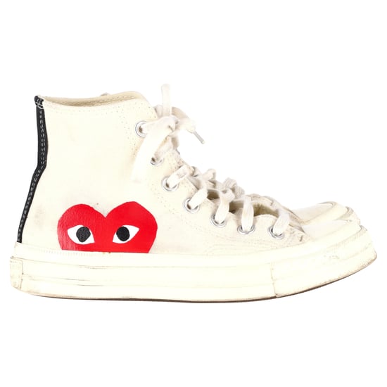 Converse x Comme des Garçons Play 70 Chuck Taylor Hoge Sneakers in Crème Canvas - Image 1