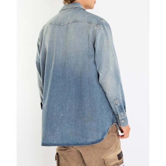 Karty distressed denim overshirt - Image 5