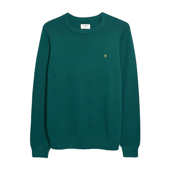 Farah Heren Kingsbury Crew Hals Sweatshirt (Groen) - Image 1