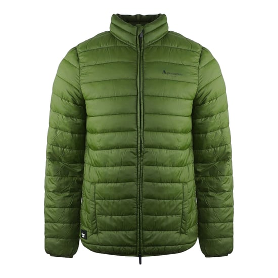 Aquascutum Heren Logo Gevoerde Jasje (Legergroen) - Image 1