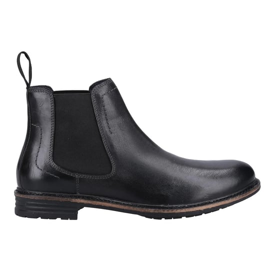 Hush Puppies Heren Justin Leren Chelsea Laarzen (Zwart) - Image 1
