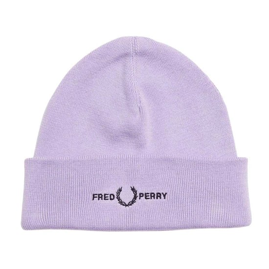 Fred Perry Beanie met grafisch logo voor volwassenen (Lila) - Image 1
