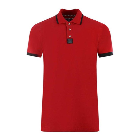 Aquascutum Unisex Volwassen Tipped Branded Schouder Polo Shirt (Rood) - Image 1