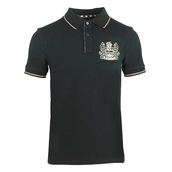 Aquascutum Unisex Volwassen Aldis Crest Polo Shirt (Zwart) - Image 1