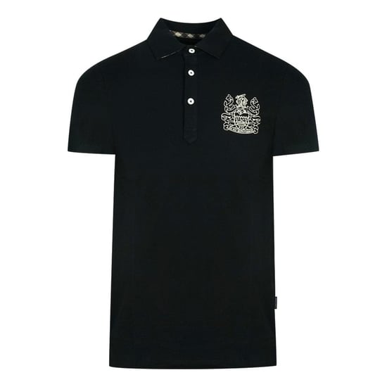 Aquascutum Unisex Volwassen Aldis Borstlogo Poloshirt (Zwart) - Image 1