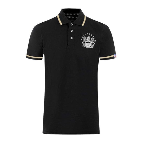 Aquascutum Unisex Volwassen Aldis Tipped Polo Shirt (Zwart) - Image 1