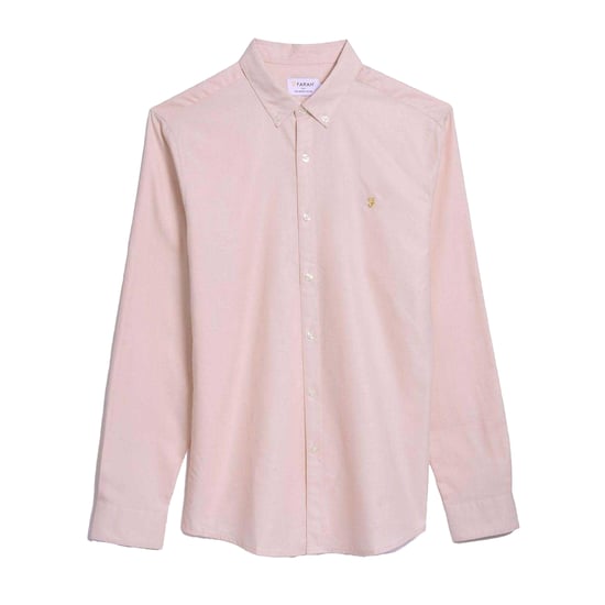 Farah Heren Brewer Slim Shirt (Roze) - Image 1