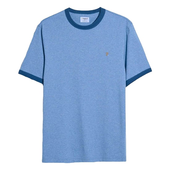 Farah Heren Groves Ringer T-shirt (Blauw) - Image 1