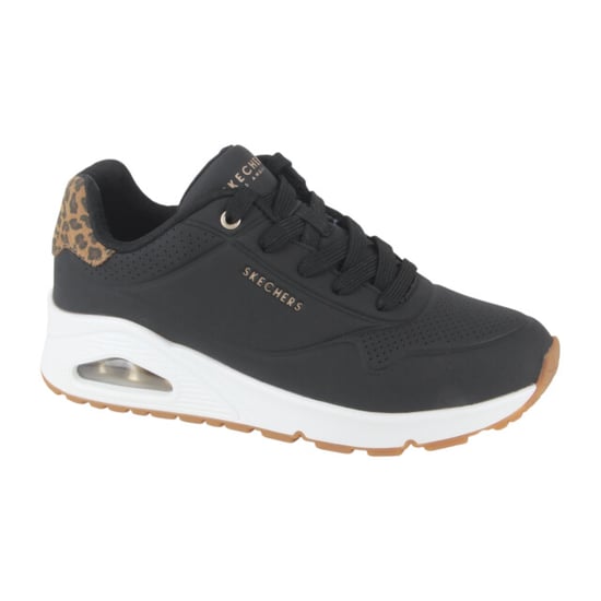 Skechers UNO - Jungle Nite Polyurethaan Dames Zwart/Leopard Sneakers - Image 1