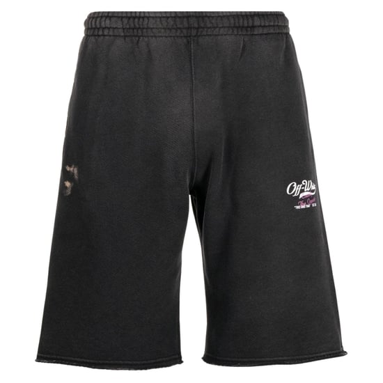 Off-white Wave Off Sweatshorts Zwart - Image 1