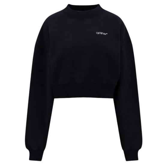 Off-white For All Boek Cropped Over Crewneck Zwart - Image 1