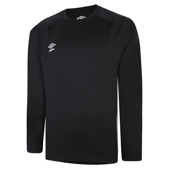 Umbro Heren Gebreide Rugby Raglan Top (Zwart) - Image 1