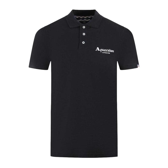 Aquascutum Unisex Volwassen Londen Classic Polo Shirt (Zwart) - Image 1