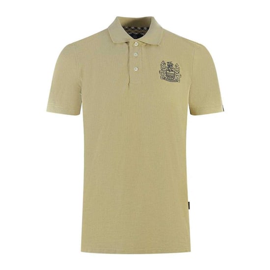 Aquascutum Unisex Adult Branded Sleeve Polo Shirt (Beige) - Image 1