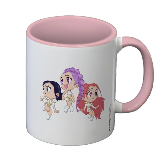 K-Pop Demon Hunters Chibi Jachtr/X Mok (Wit/Roze) - Image 1