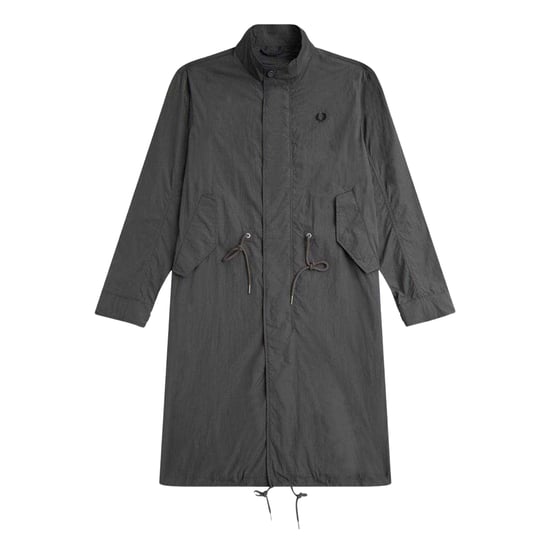 Fred Perry Heren Dunne Rechthoekige Hem Parka (Gunmetal) - Image 1